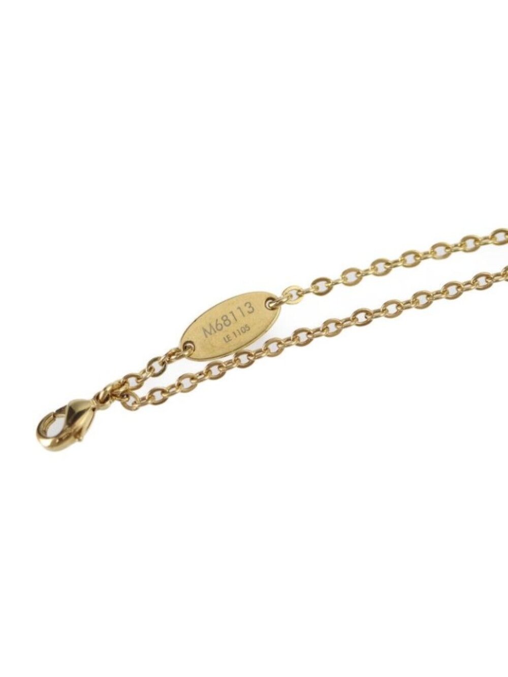 Louis Vuitton Bracelet Serule Metal Gold Silver Viton - Picture 3 of 8